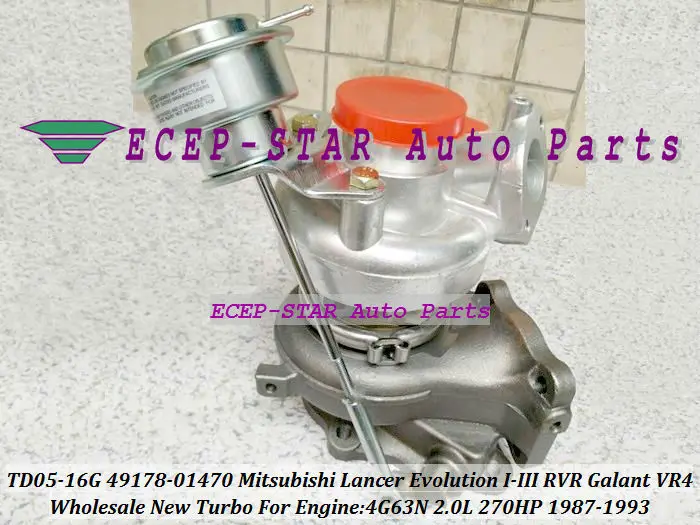 TD05H 16G 49178 01470 Turbo для Mitsubishi Lancer EVO 1 3 Evolution I RVR Galant VR4 1987 93 4G63N 4G63 2.0L 270HP|turbo blower|turbo snaketurbo