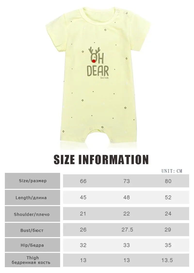 Детский хлопковый комбинезон с коротким рукавом на лето|baby clothing rompers|baby romperssummer baby