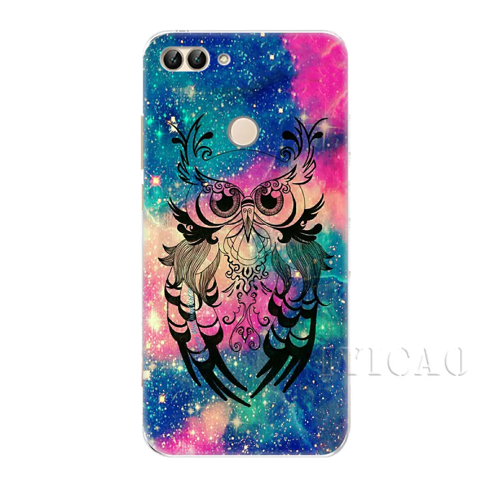 IYICAO рисунками животных совы Жесткий Чехол для Huawei P8 P9 P10 P20 P30 Lite 2015 2016 2017 Plus Pro P Smart