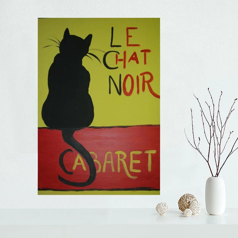 Новое поступление Холщовый постер Chat Noir горячая распродажа холст для картины на