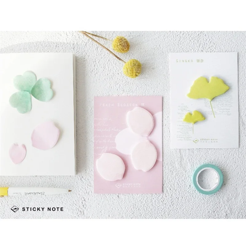 4 шт./лот Sakura стикер пост для ежедневника планировщик цветок лист липкие