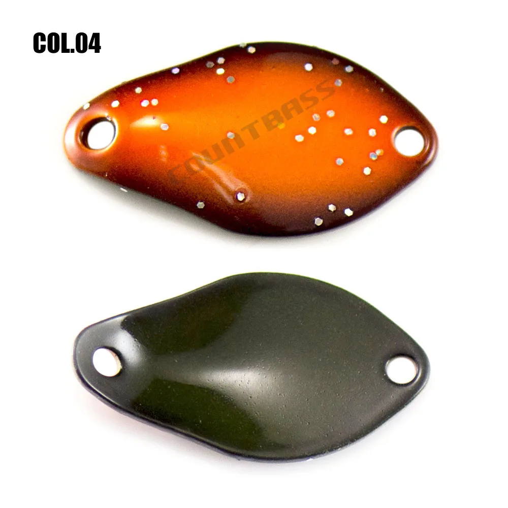Countbass Casting Salmon Spoon Size 24.5x13.2mm, 2g  5/64oz  Trout Pike Bass Brass Fishing Lures Fish Bait images - 6