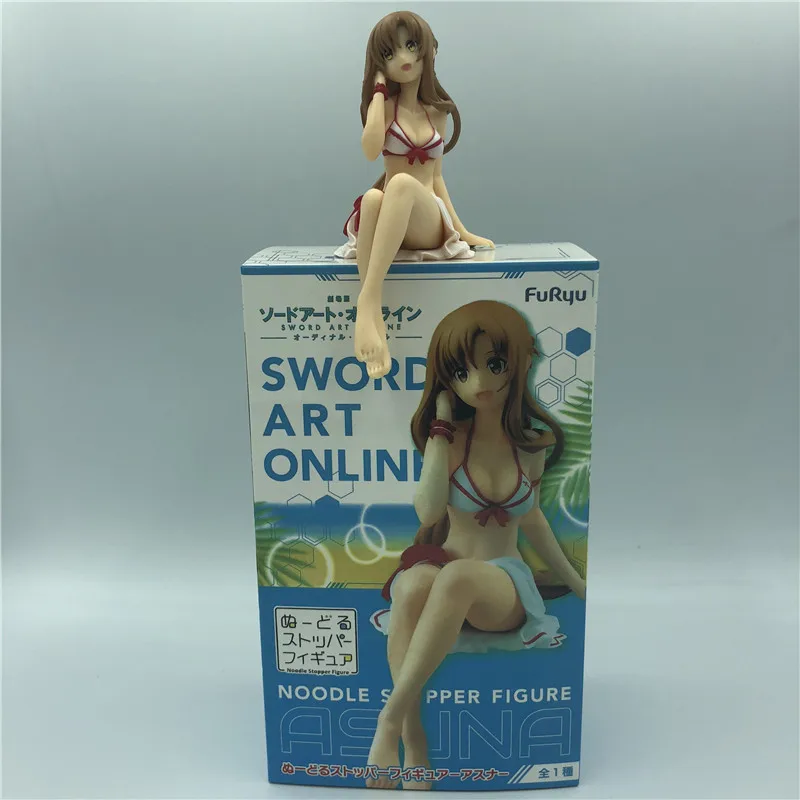 SAO Yuuki меч асуны Art Online Asuna Q Sit Ver. Экшн фигурка купальника из ПВХ настольное