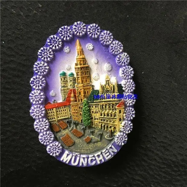 Munich City Hall Marinplatz 3D магнит на холодильник Германия туристические сувениры холодильник магнитные наклейки аксессуары для дома