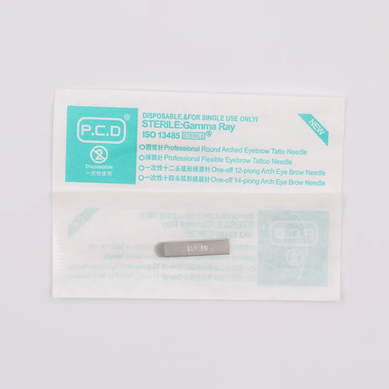 500 Pcs Tattoo Needle pcd U shape19 Permanent Eyebrow Makeup Blades For 3D Manual Pen | Красота и здоровье