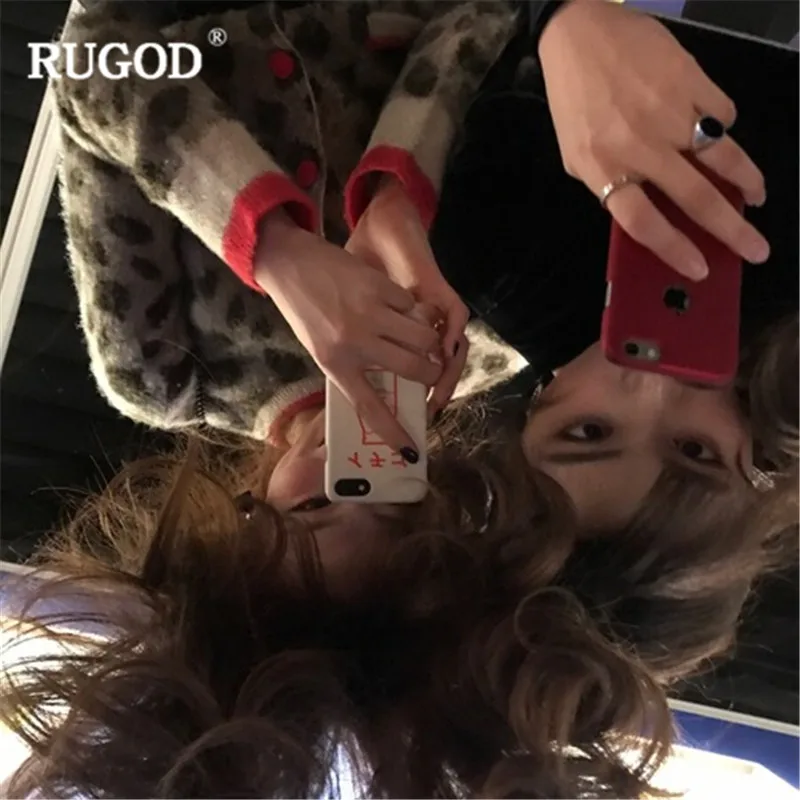 Женский Повседневный свитер с v-образным вырезом RUGOD Кардиган длинным рукавом и