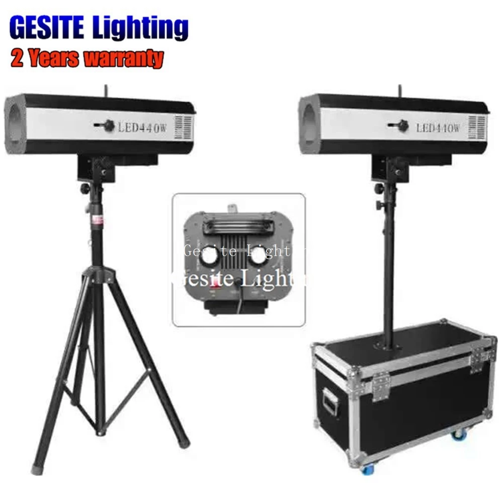 flight case Free Shipping With Power 440W LED Follow Spot Light Tracker | Лампы и освещение