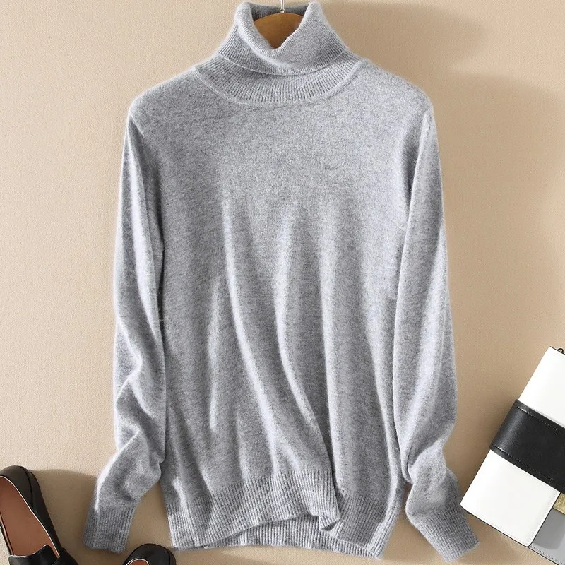 Cashmere Sweater Winter Womens Sweaters Fashion Autumn and Pullovers Turtleneck Knitted WA649 | Женская одежда