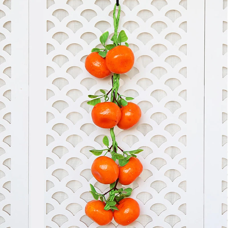 Новинка 8 шт. набор поддельных поролоновых оранжевых фруктов искусственный Декор