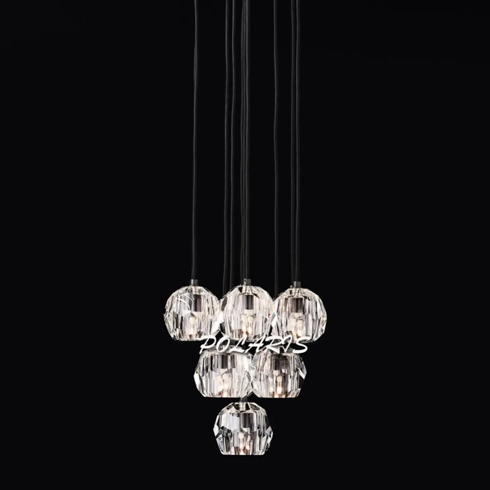 Modern LED Crystal Chandelier Lighting Flush Mount Chandeliers Light Fixture Living Dining Room Bedroom | Освещение