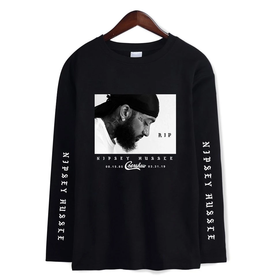 Nipsey hussle футболки женские и мужские крутые футболки Новая модная повседневная футболка с длинным рукавом Топы для весны XXS-4XL плюс размер