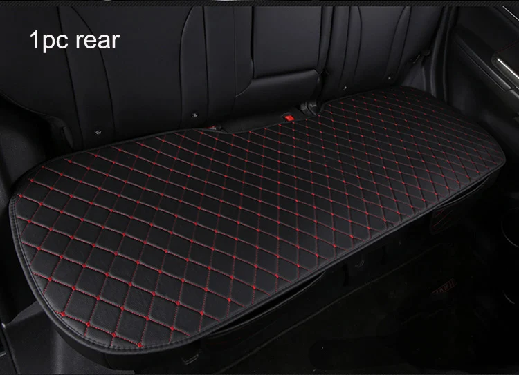 1 rear Автомобильное сиденье из искусственной кожи чехол спереди и сзади кожаные подушки протектор коврик для Audi A1 A3 A4 B8 B7 B6 B5 A6 C6 C7 A8 A8L Q3 Q5 Q7 - Название цвета: 1 rear