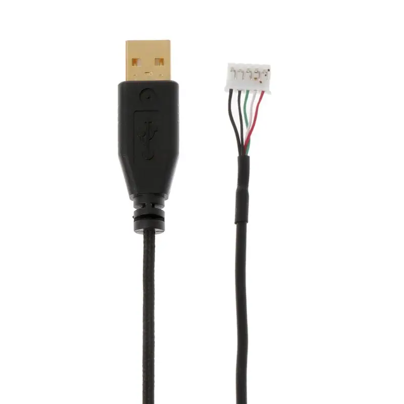 Позолоченный прочный нейлоновый плетеный кабель USB для мыши сменный провод Razer Naga