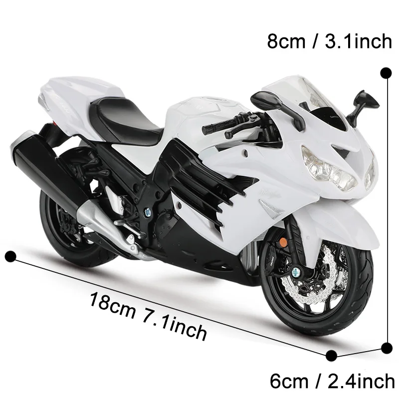 Модель мотоцикла Maisto 1:12 игрушка имитация гоночного автомобиля ZX 14R Коллекционная