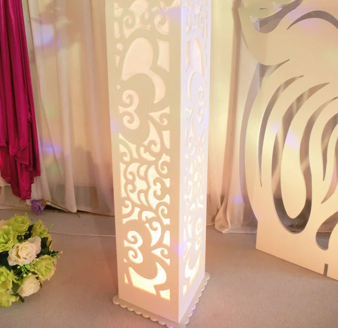 Стойка для свадебных колонн 4 шт./лот|column padding|pillar candle holder centerpiececolumn color |