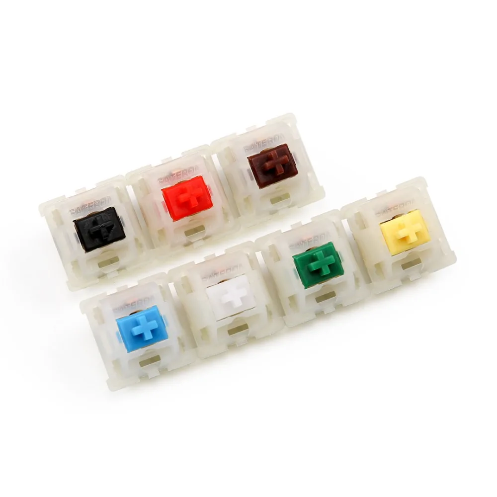 5 контактов Gateron переключатель молочный Чехол