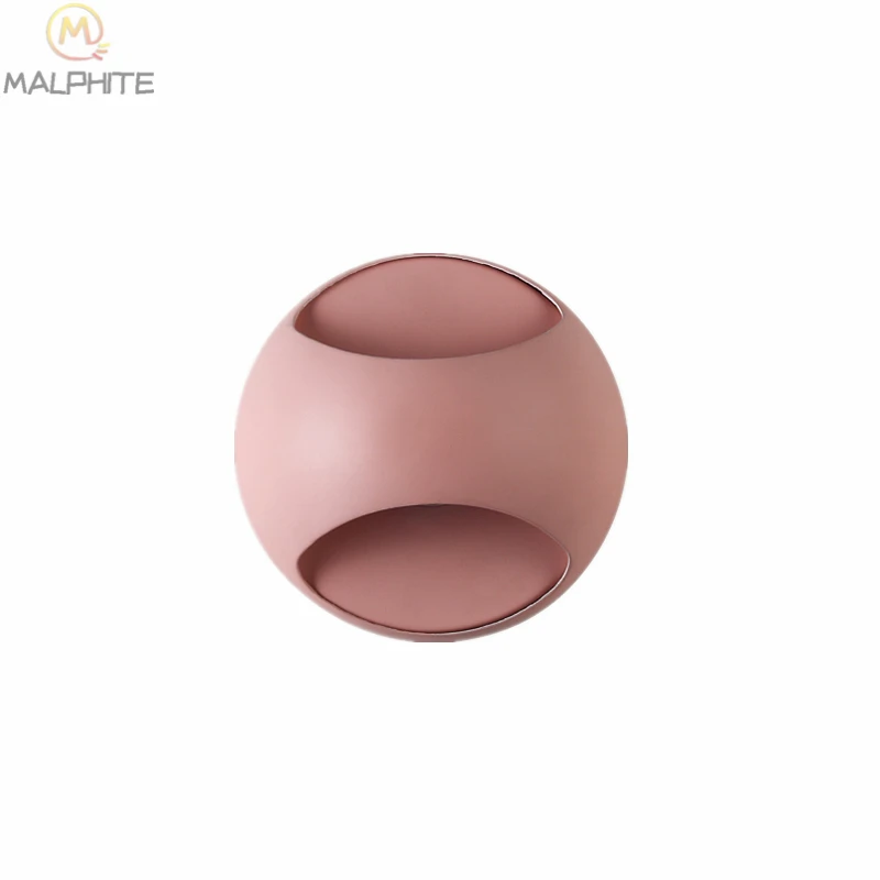 Светодиодные Настенные светильники в форме макарон железная декоративная лампа