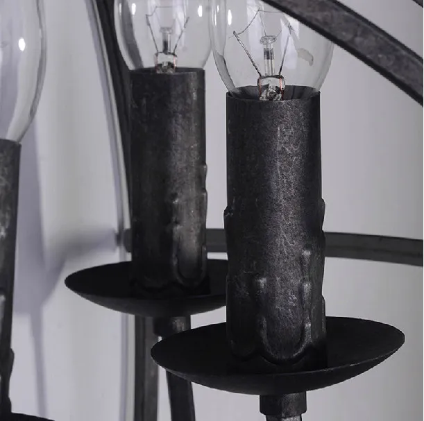 Винтажные настенные бра из кованого железа в стиле индастриал лампа ретро