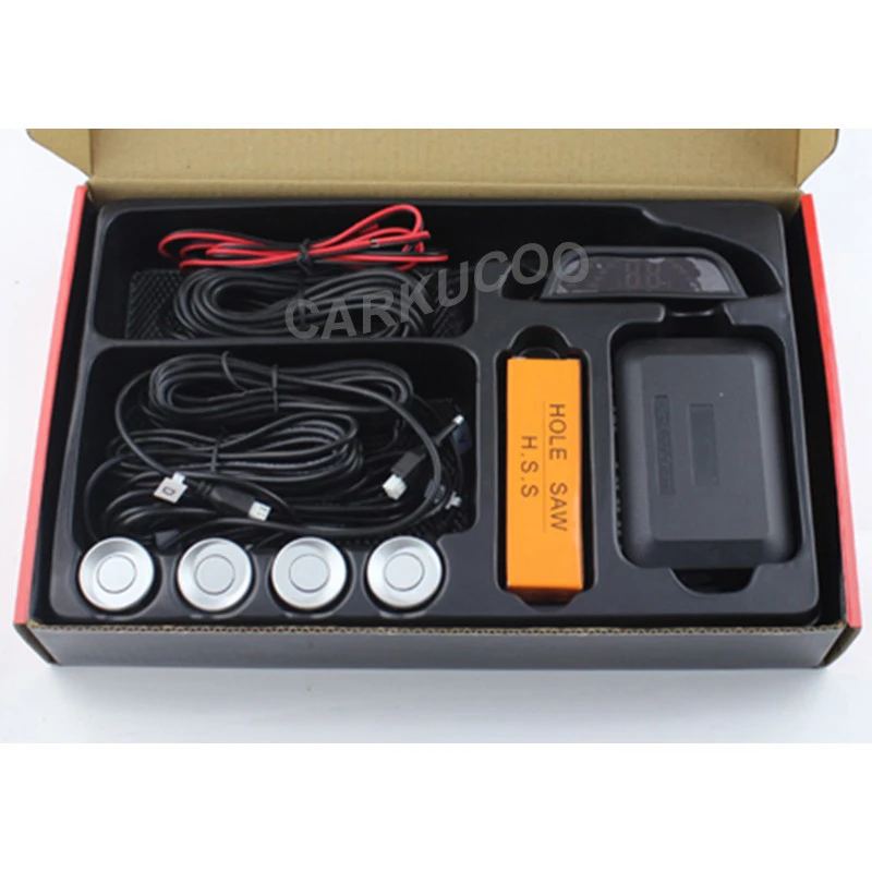 Система парковки Автомобильная с 4 датчиками и светодиодным дисплеем 6