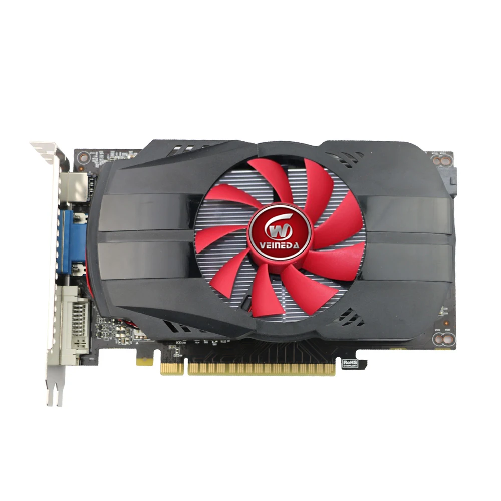 Видеокарты Veineda HD6850 1 ГБ GDDR5 256 бит PCI Express графическая карта HDMI DP DVI для Radeon прочнее, чем R7 350, HD6750