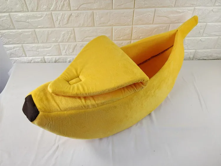 

Pet Cat House Funny Dog Bed Banana Shape Lovely Dog House Cute Pet Kennel Nest Warm Dog Sofas Cat Sleeping Bed