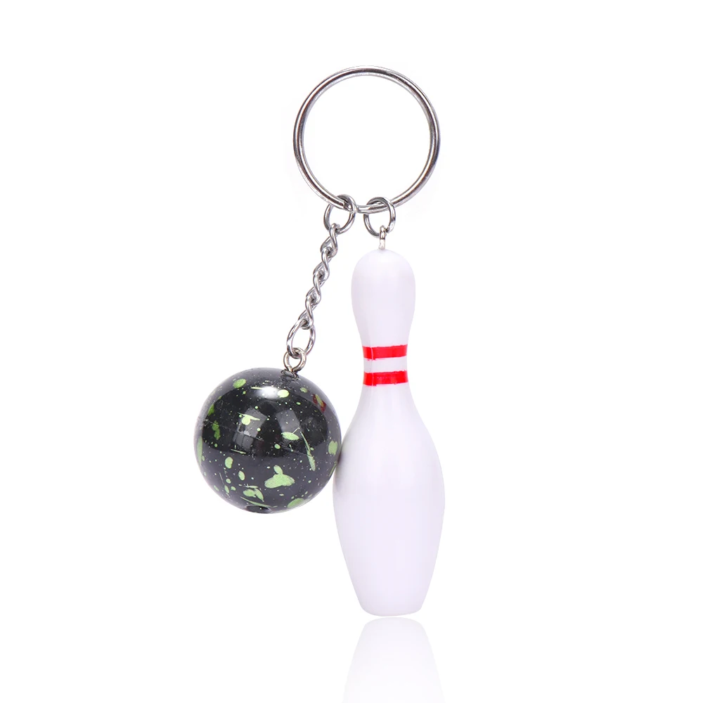 Брелок для ключей Боулинг модный 3d брелок сделай сам с булавкой и