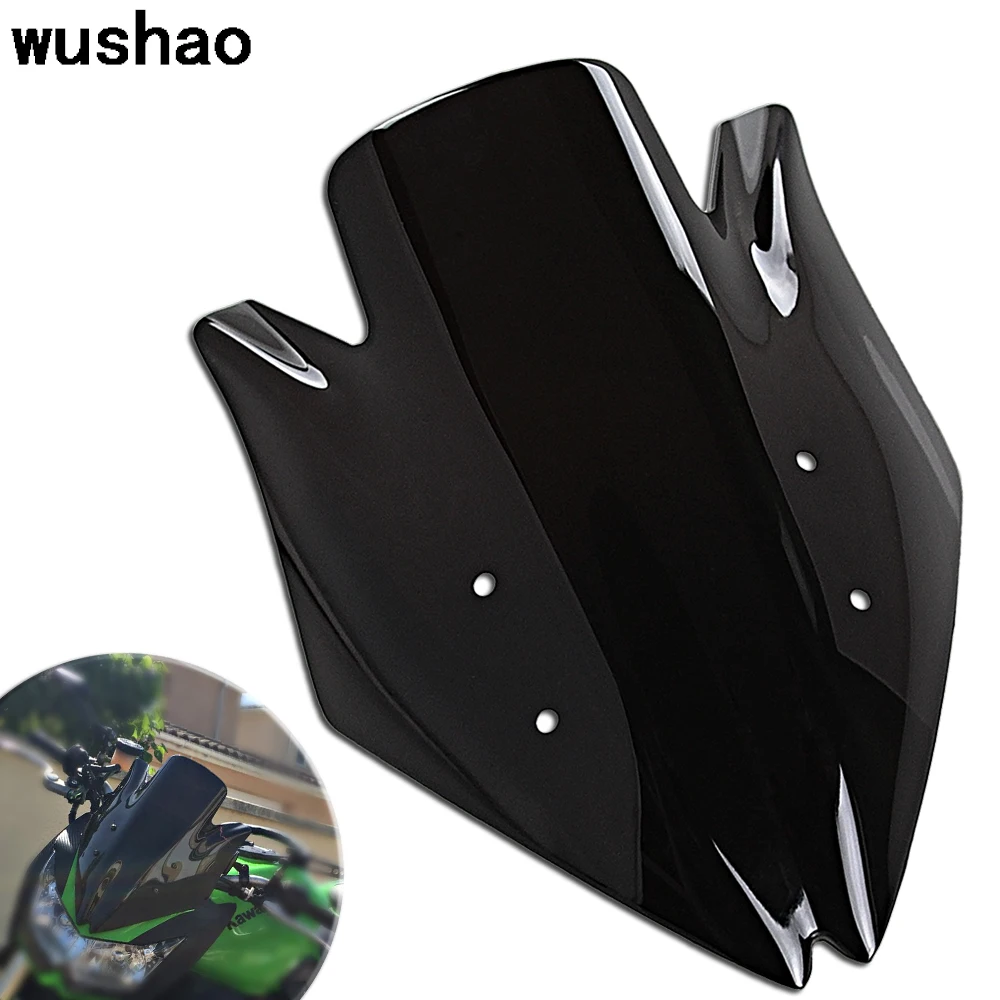 

Ветровое стекло Z1000 для мотоцикла, ветровой экран для Kawasaki Z 1000 2007-2009, черное стекло
