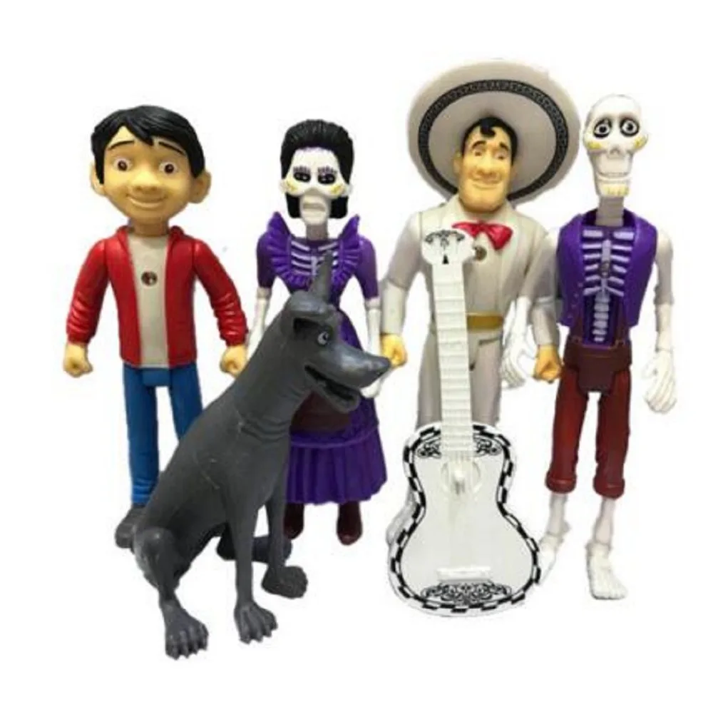 5 шт./компл. фигурки Coco Pixar Мигель Эрнесто де ла Круз Гектор мама абуелита фигурка