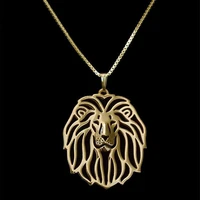 new arrival womens hollow out lion necklaces jewelry metal animal pendant necklaces for lovers drop shipping