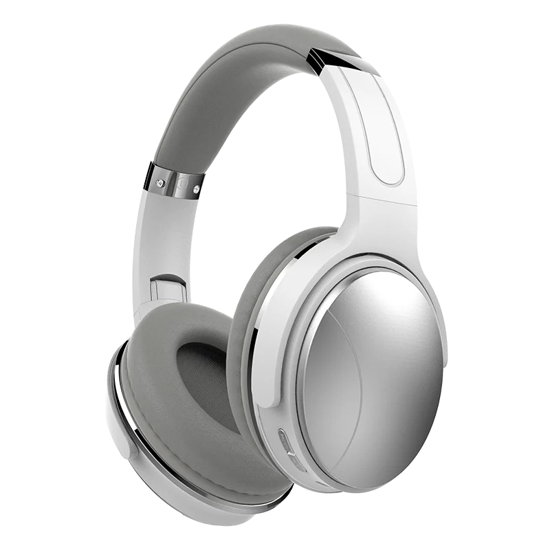 Silver FDBRO Bluetooth Hi-Fi стерео наушники с пассивным Шумоподавлением беспроводные Bluetooth наушники Складная гарнитура с микрофоном для телефона - Цвет: Silver