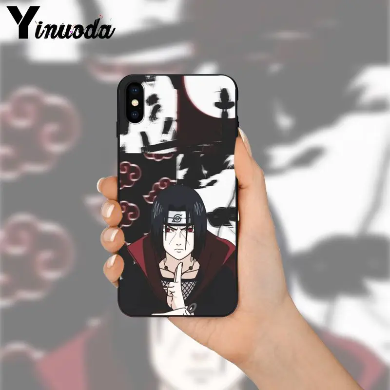 Yinuoda Naruto sasuke Itachi DIY Печатный чехол для iPhone 8 7 6 6S Plus X XS MAX 5 5S SE XR мобильных