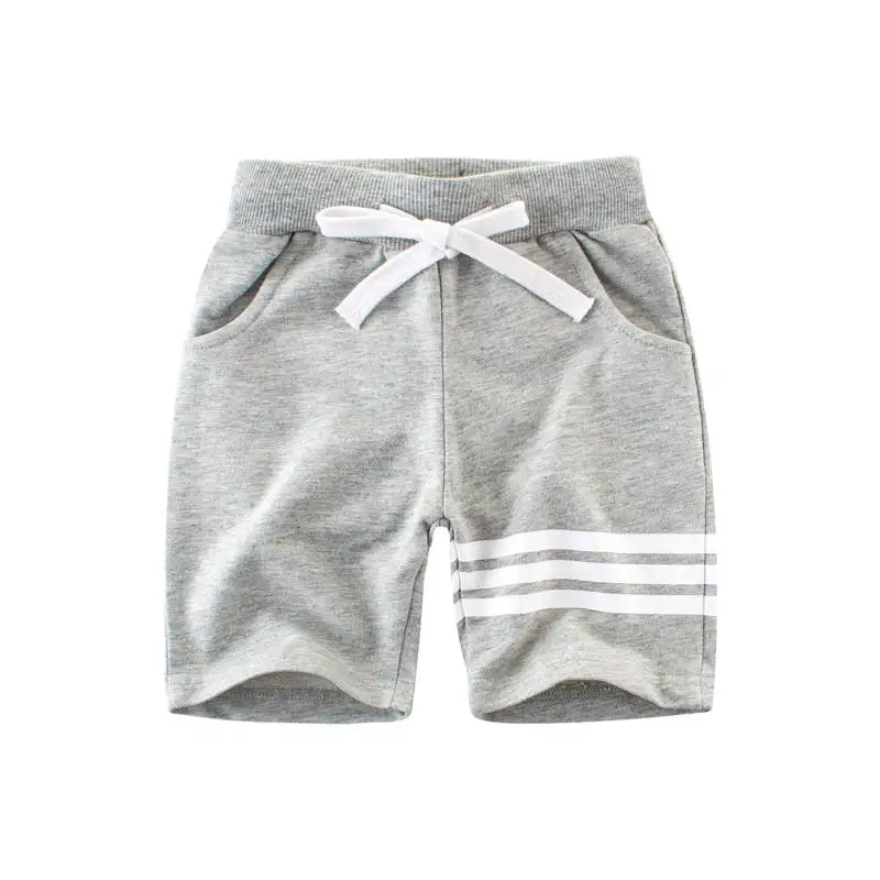 2019 Summer Children Joggers Sports Pants Boys Short Clothes Gray Blue for 2-7 Years |