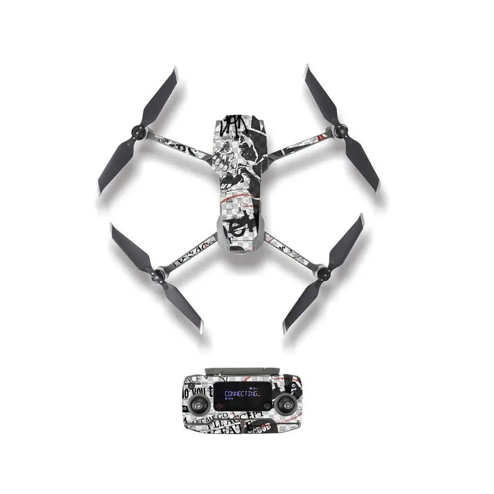 YSDJM20148 Крутой Череп Стиль кожи наклейка для DJI Mavic 2 Pro& Zoom Drone корпус пульт дистанционного управления батарея защитная пленка - Цвет: YSDJM20148