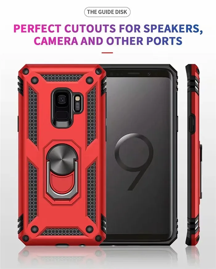 Чехол для Samsung Galaxy S8 S9 Plus роскошный автомобильный Магнитный прочный