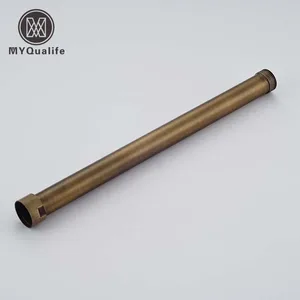 Античный латунный Смеситель для ванной комнаты, труба для душа, удлинительная труба 30 см, удлиненная труба