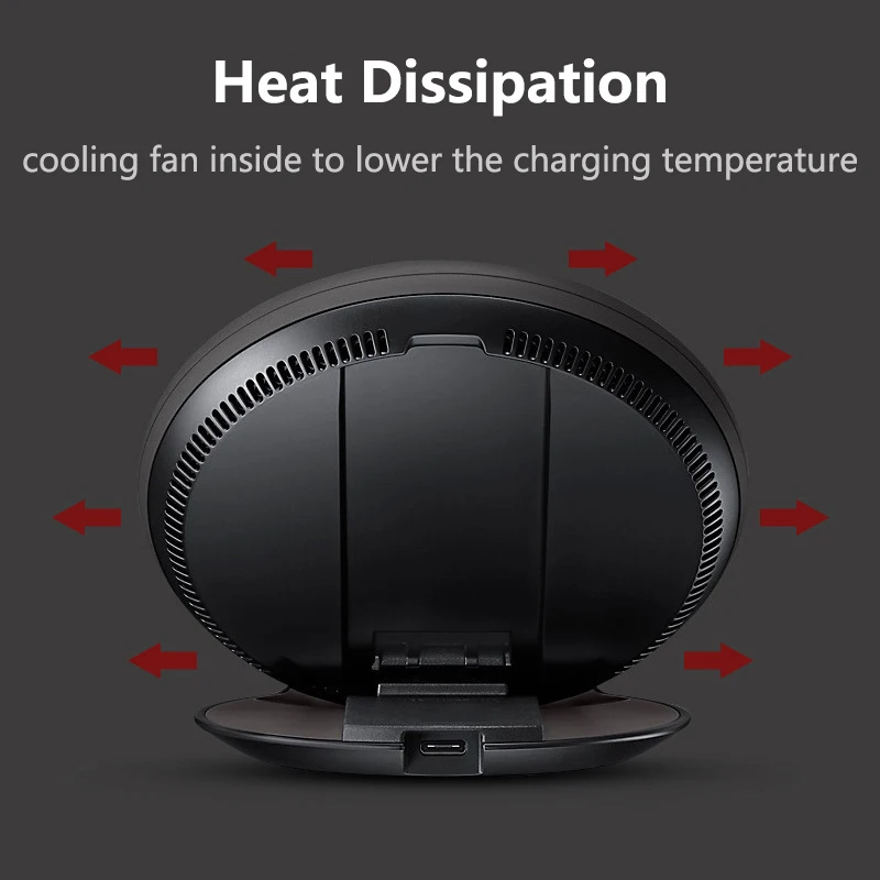 Wireless Phone Charger for Samsung S8 iPhone Huawei Xiaomi LG Desktop Foldable 10W Qi Fast Charging Pad Stand | Мобильные телефоны