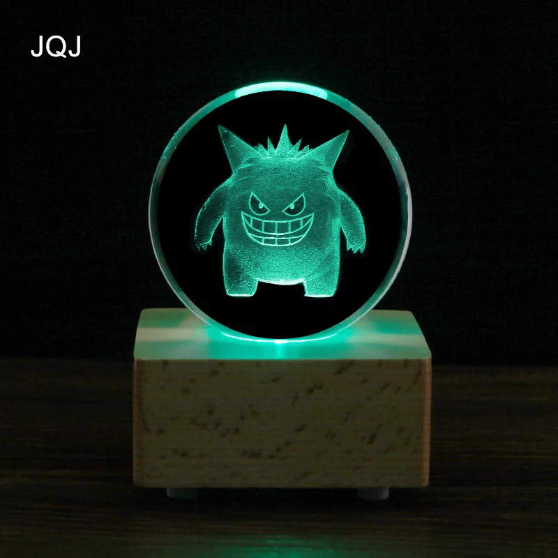 JQJ 3D Digimon призрак хрустальный шар 8 см bluetooth музыку Динамик фэн шуй подарок на день