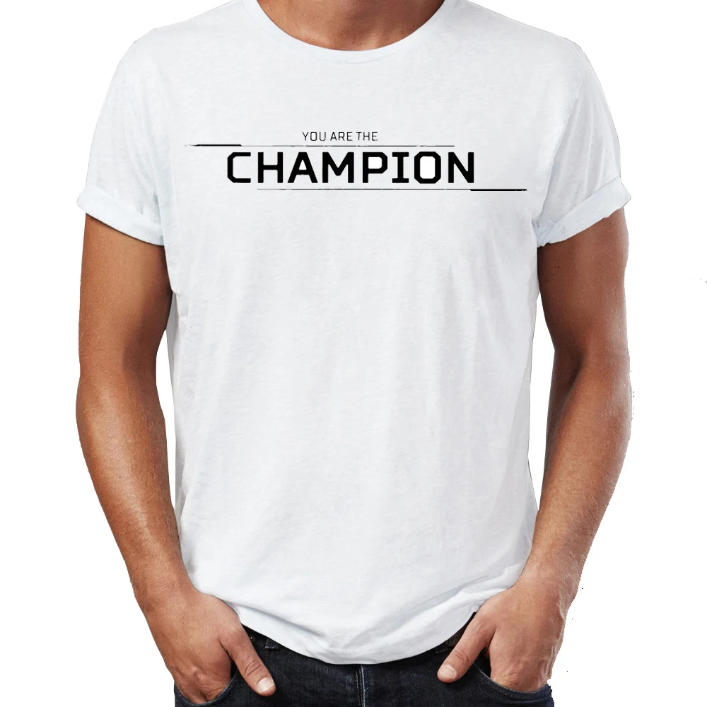 Мужская футболка Apex Legends You'm The Champion Awesome Artwork печатная Футболка|Мужские футболки|