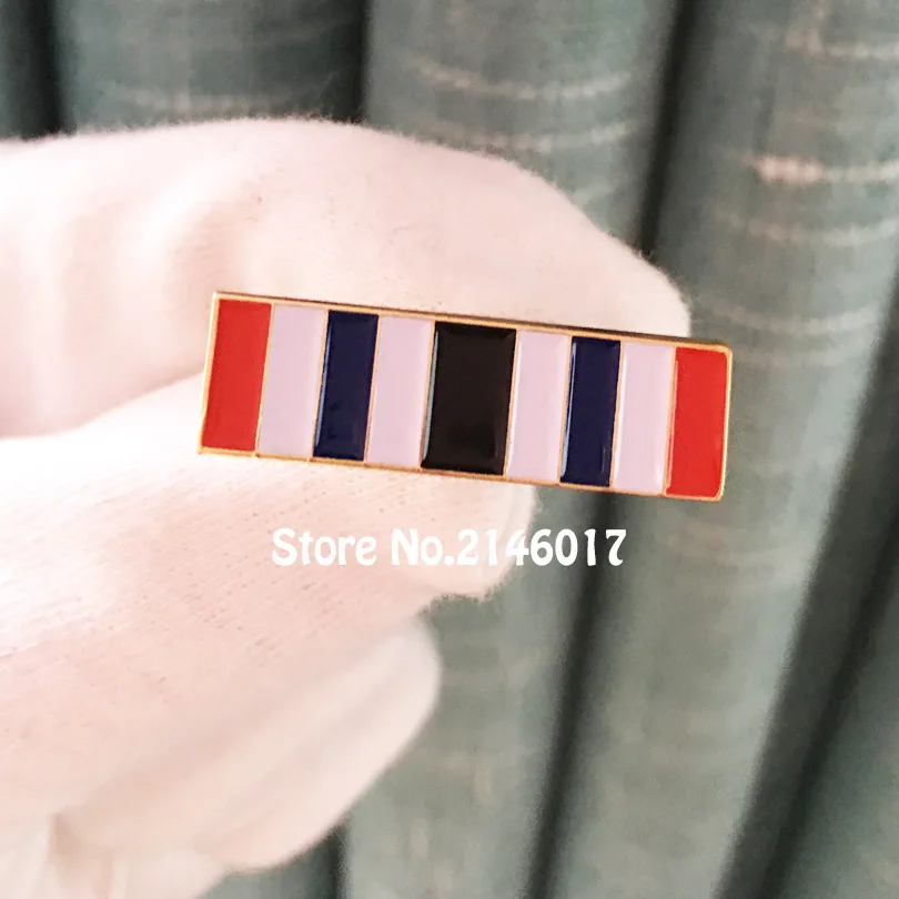 

10pcs Army Custom Soft Enamel Pins Badges Souvenir Metal Craft 30mm Military Rank Lapel Pin and Brooch Rectangle Shape