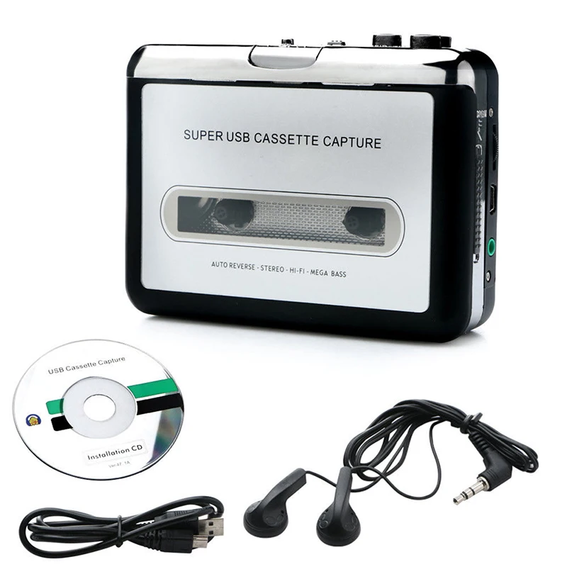 USB 2 0 портативная лента для ПК Супер кассеты MP3 аудио музыки CD цифровой