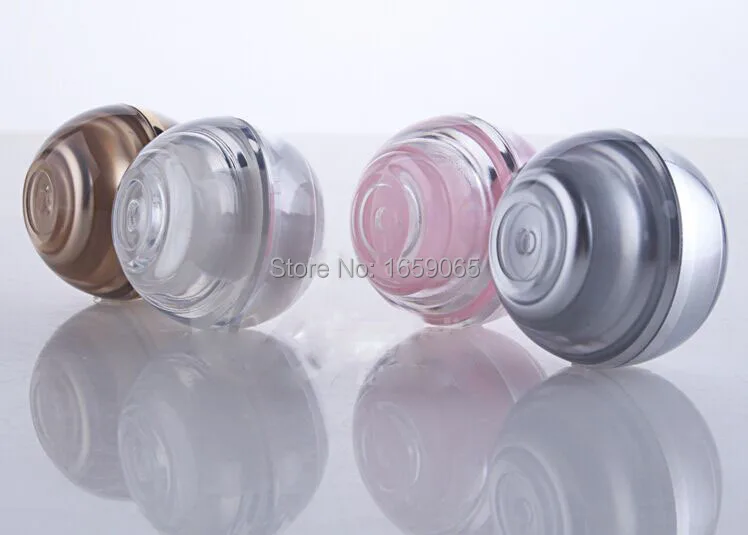 5g small round plastic bottles Jars bullet points acrylic ball shape bottle container cream Jar Cosmetic Packaging 100pcs/lot | Красота и