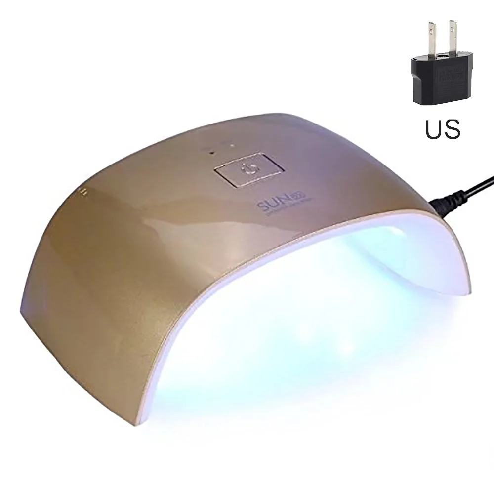 Brown US SUN 9X лампа для ногтей УФ светодиодный светильник для маникюра Max18W UF лампы профессиональная Сушилка для ногтей гель лак Lampara 9 светодиодный s - Цвет: Brown US
