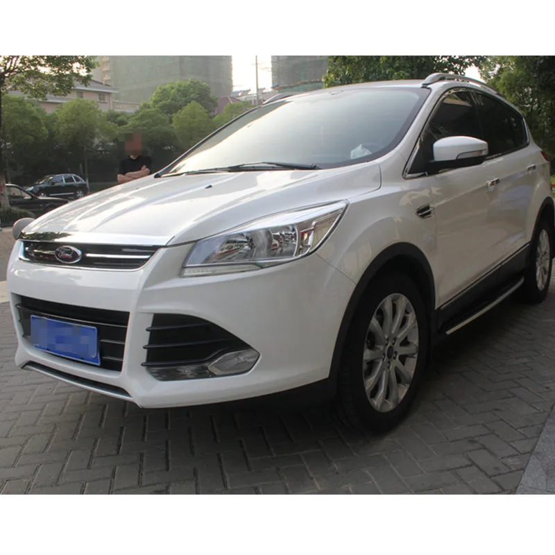 Алюминиевая боковая подножка Nerf bar с белым значком подходит для Ford Kuga Escape 2012 2020|nerf