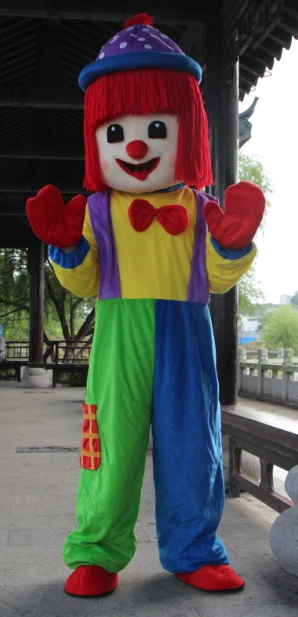 

Clown Mascot Costume Cartoon Theme Anime Cosplay Costumes Carnival Birthday Mascotte Fancy DRESS Funny Colorful