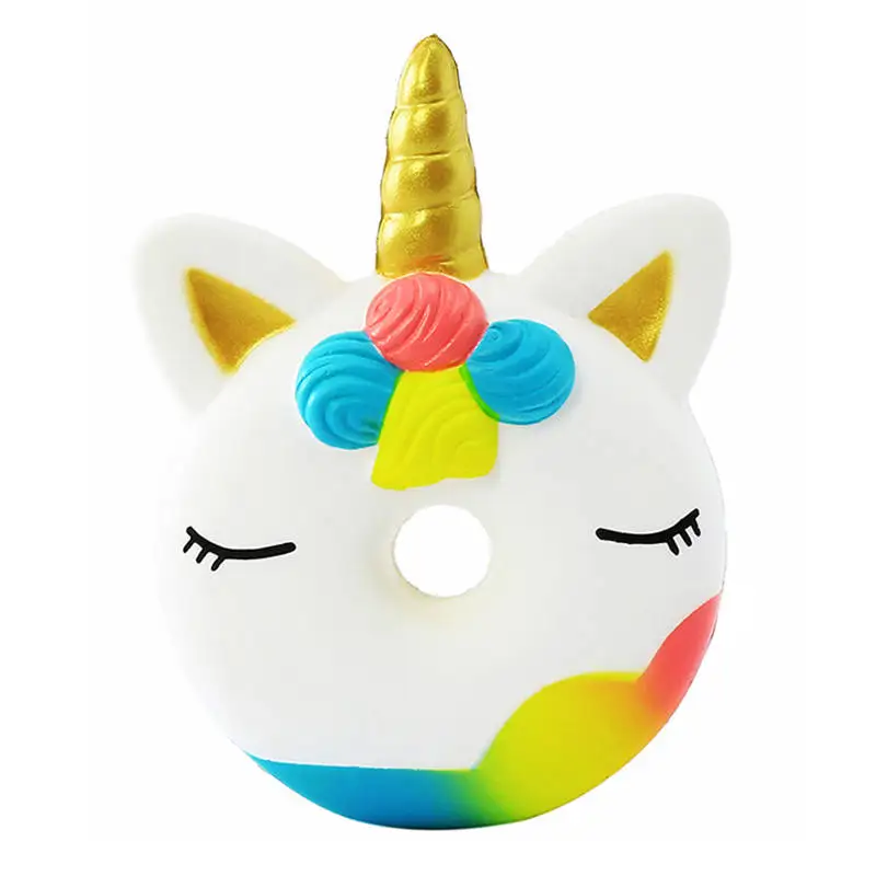 10cm Большой Мягкий пончик jumbo Squishy медленно поднимающийся большой Squishes мягкий PU Squish Моделирование еда облегчение антистресс Squeeze детские игрушки - Цвет: 10cm