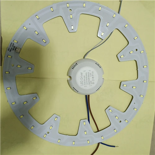 24W 27cm 15 компл./лот светодиодный потолочный источник света 5730 лампа Тип шестерни освещающая пластина круглая модернизационная лампа балласт магнит доска для ногтей набор - Цвет корпуса: 24W 27cm
