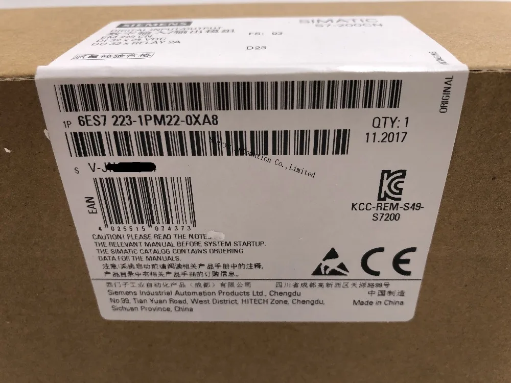 Оригинальный SIMATIC S7 200 цифровой I/O EM 223 6ES7 1PM22 0XA8 только для 22X ЦП 32 DI 24 V DC