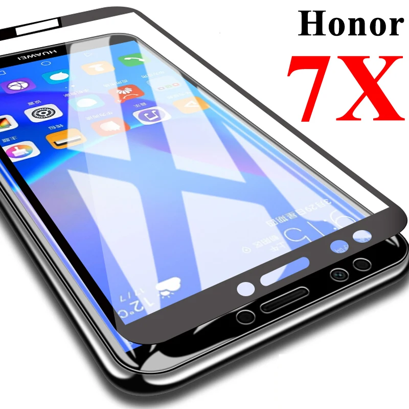 Защитное стекло на honor 7x для huawei x7 7 x Закаленное Защитная пленка экрана | Мобильные