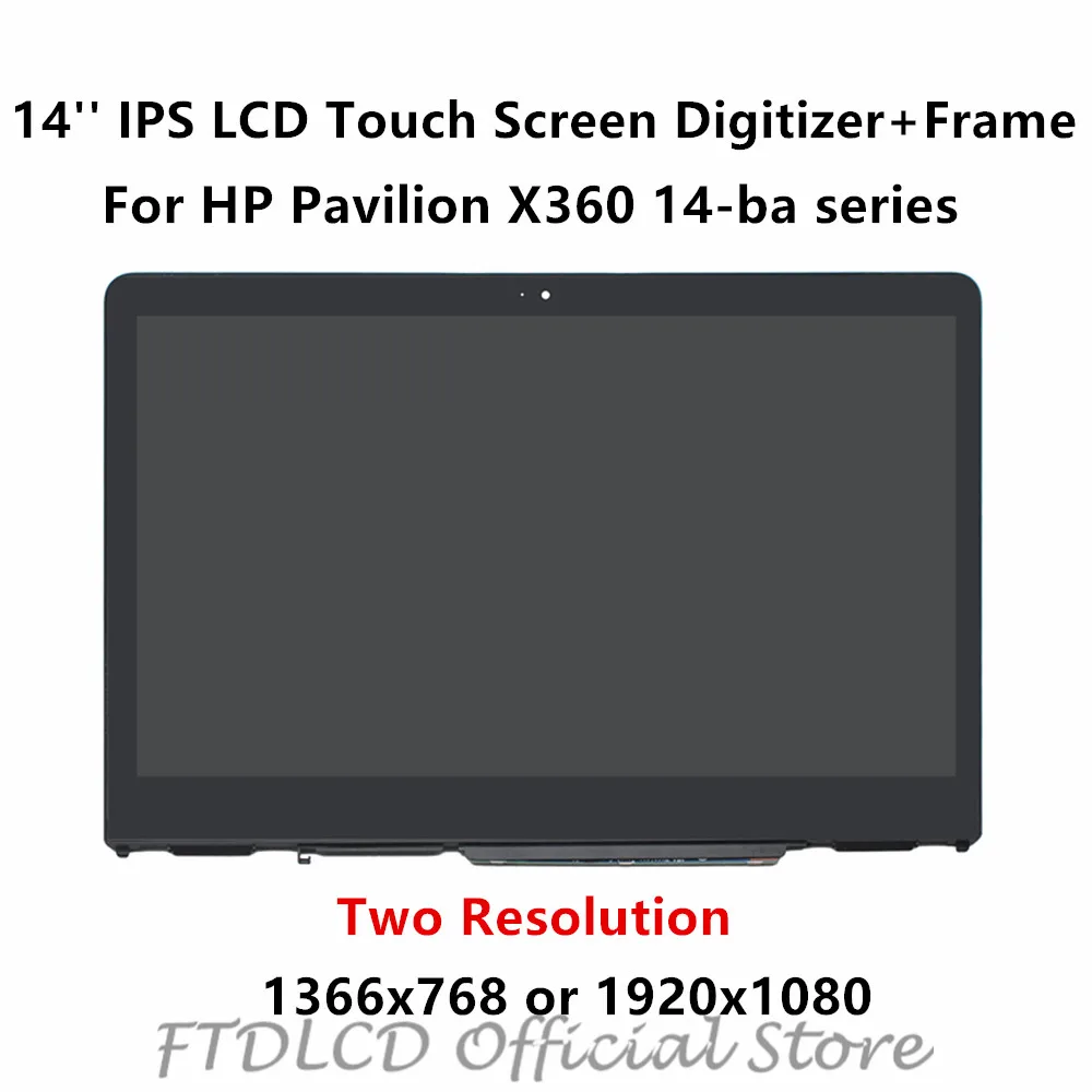 FTDLCD 14 ''IPS LCD кодирующий преобразователь сенсорного экрана в сборе + рамка