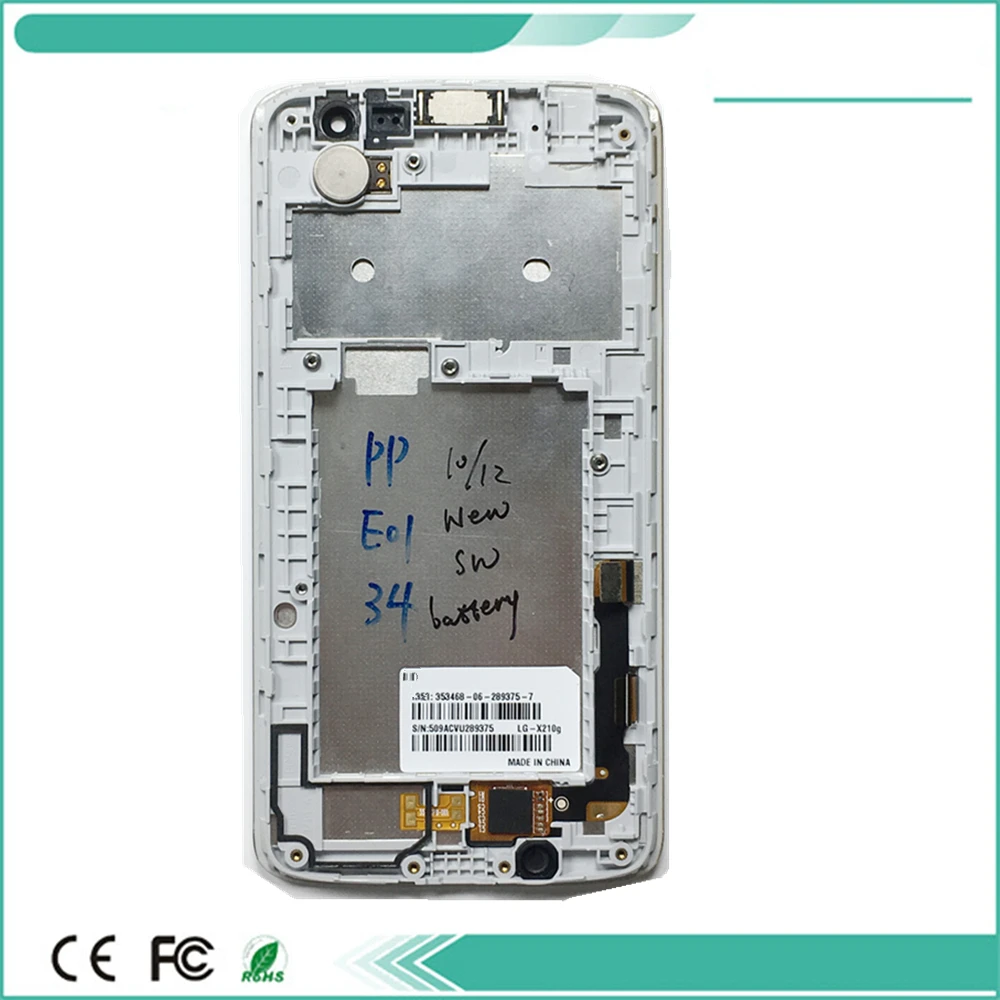 Полный ЖК дисплей для Lg K7 X210 Дисплей с кодирующий преобразователь сенсорного
